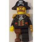 LEGO Classic Pirat Set Brickbeard ohne Eyepatch Minifigur