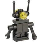 LEGO Classic Space Droid (Black) with Hinge Base and Bar Minifigure