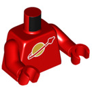 LEGO Classic Spaceman Red (New Moulds) Minifig Torso (973 / 76382)