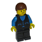 LEGO Classic Town Man med Blå Pockets och 3 Knappar Skjorta Minifigur