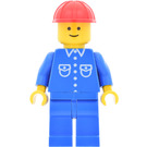 LEGO Classic Town Worker con Blu Maglietta con 6 Bianco Pulsanti Minifigure