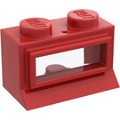 LEGO Classic Fenêtre 1 x 2 x 1 avec base allongée, tenons solides, verre fixe