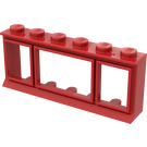LEGO Classic Fenster 1 x 6 x 2 mit verlängerter Lippe, festen Nieten und ohne Glas