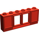 LEGO Classic Okno 1 x 6 x 2 s Shutters bez skla pro drážkované cihly