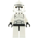 LEGO Clone Trooper Phase 2 met Zwart Hoofd en Solide Helm Mond Minifiguur