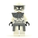 LEGO Clone Trooper med Grå Visir, Pauldron og Kama Minifigur