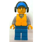 LEGO Kustbevakningen Crew Member med Hörlurar Minifigur