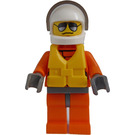 LEGO Küstenwache Hubschrauber Pilot mit Sonnenbrille Minifigur