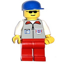 LEGO Kustwacht Man met Grijns, Zonnebril en met Blauw Pet Minifiguur