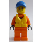 LEGO Küstenwache Mann mit Schwimmweste und Blau Kappe Minifigur