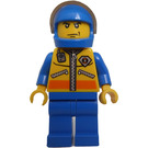 LEGO Coast Guard Pilot in Blue Suit with Yellow Jacket Minifigure