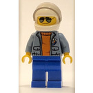 LEGO Coast Guard Pilot with Sand Blue Jacket Minifigure