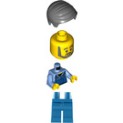 LEGO Coast Bewachen Flugzeug Fisherman mit Dark Stone Haar Minifigur