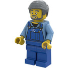 LEGO Küstenwache Flugzeug Fisherman mit Dark Stone Haar Minifigur