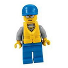 LEGO Kystvakt Rescuer med Redningsvest og Blå Caps Minifigur