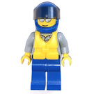 LEGO Kystvakt Rescuer med Redningsvest og Blå Hjelm Minifigur