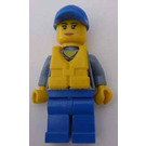 LEGO Kystvakt med Redningsvest og Blå Caps - Kvinne Minifigur