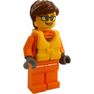 LEGO Coast Guard Woman with Life Jacket and Glasses Minifigure