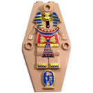 LEGO Coffin Deckel - Egyptian  mit Mummy Muster (30164)