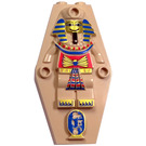 LEGO Coffin Deckel - Ägyptisch  mit Mummy Muster (30164)