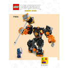 LEGO Cole's Elemental Earth Mech 71806 Instruktioner