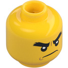 LEGO Cole jossa Pörröiset hiukset ja Pää Band Minihahmo Pää (Upotettu kiinteä nuppi) (3626 / 33894)