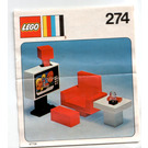 LEGO Colour TV and chair 274 Instrukce