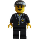 LEGO Command Post Central / Police Headquarters Cop avec Noir Casquette avec Police Modèle Figurine