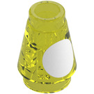 LEGO Cone 1 x 1 with White Circle with Top Groove (4589)