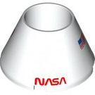 LEGO Cone 4 x 4 x 2 Hollow with NASA Logo (4742)
