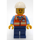 LEGO Construction Foreman - Male (White Construction Helmet) Minifigure