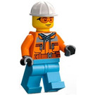 Construction Worker LEGO Minifigures Omino Minifig Set 5610 5627 1x cty052 