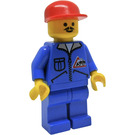 LEGO Construction Worker with Bulldozer Logo Minifigure