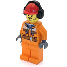 LEGO Bygningsarbejder med Dark Stone Grå Hættetrøje Minifigur