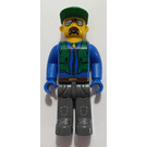 LEGO Konstruktion worker mit Green Deckel Minifigur