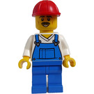 LEGO Stavební dělník s Knír Minifigurka