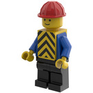 LEGO Byggarbetare med Printed Väst Minifigur