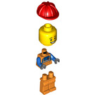 LEGO Construction Worker avec rouge Chapeau Figurine
