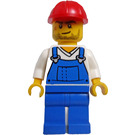 LEGO Construction Worker with Scar Minifigure