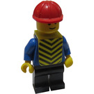 LEGO Construction Worker with Stickered Vest Minifigure