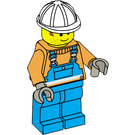 LEGO Construction Worker with White Helmet Minifigure