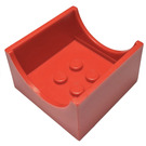 LEGO Container Box 4 x 4 x 2 with Hollowed-Out Semi-Circle (4461)