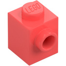 LEGO Coral Brick 1 x 1 with Stud on One Side (87087)