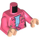 LEGO Coral Dr Ellie Sattler with Scared Face Minifig Torso (973 / 76382)