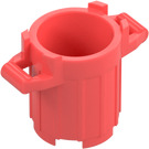 LEGO Coral Dustbin with 4 Lid Holders (28967 / 92926)