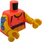 LEGO Coral Minifig Torso Fitness Instructor (973)