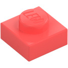 LEGO Coral Placa 1 x 1 (3024 / 30008)