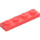 LEGO Koraalkleurig Plaat 1 x 4 (3710)