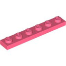 LEGO Coral Plate 1 x 6 (3666)