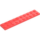 LEGO Koraalkleurig Plaat 2 x 10 (3832)